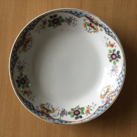 Set of three hand painted Nippon salad bowls Japanese porcelain 7.5" - Picture 6 of 7